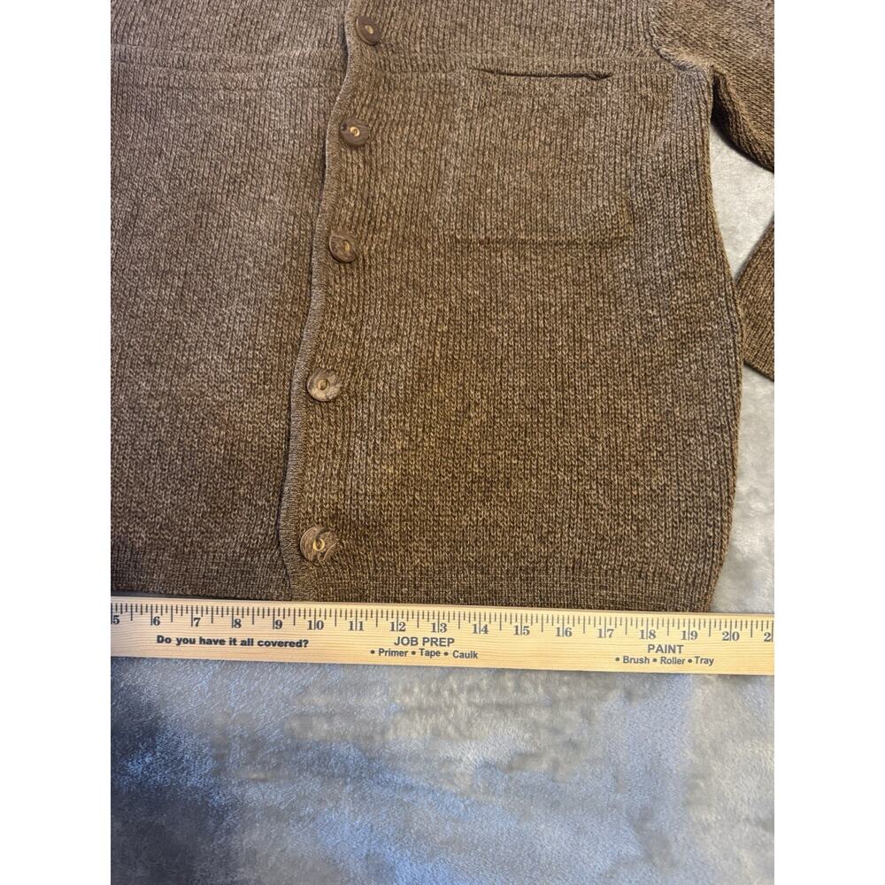 Meister Men's 100% New Pure Wool Cardigan Brown Austria Sweater LARGE Chest 44" - Picture 7 of 8